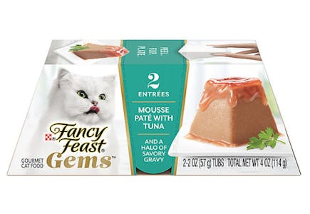 2 Fancy Feast Gems Cat Foods