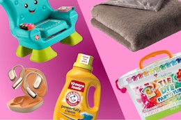 VTech chair, AI headphones, Arm & hammer detergent, BH&G balnket, tie-dye kit