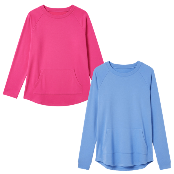 Essentials Wide Crew-Neck Top 2-Pack