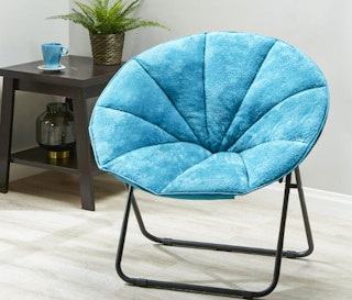 walmart mainstays plush saucer chair 1685362822 1685362822