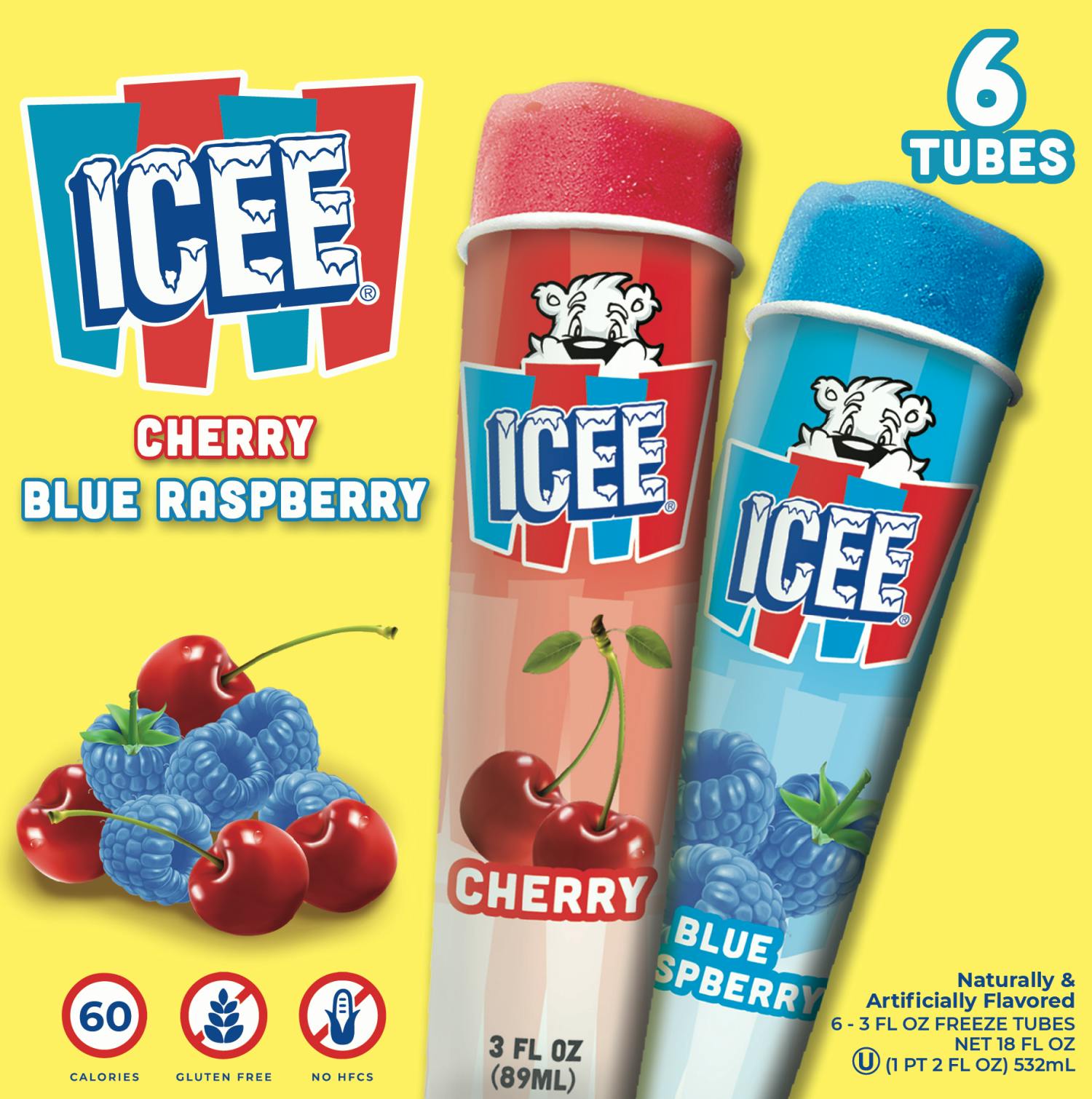 4 ICEE Frozen Tubes Packs