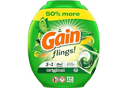 4 Gain Flings, 112 ct