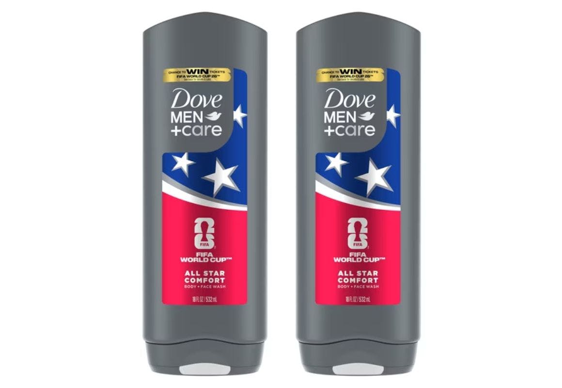 2 Dove Men+Care Body Washes