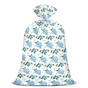Large Floral Plastic Gift Bag