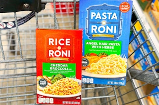 rice a roni pasta roni in shopping cart