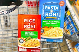 rice a roni pasta roni in shopping cart