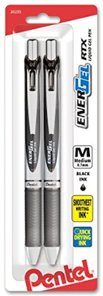 Pentel EnerGel RTX Pens 2-Pack