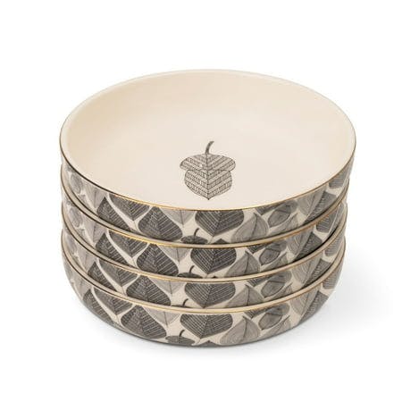 Stoneware Low Bowls 4-Pack