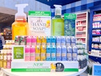 Bath and Body Works soap display