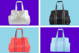 4 colors of Lug oversized tote bags