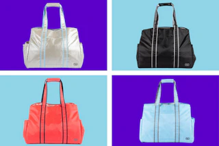4 colors of Lug oversized tote bags