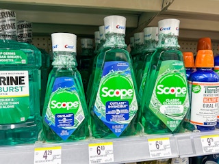 crest mouthwash on walgreens shelf
