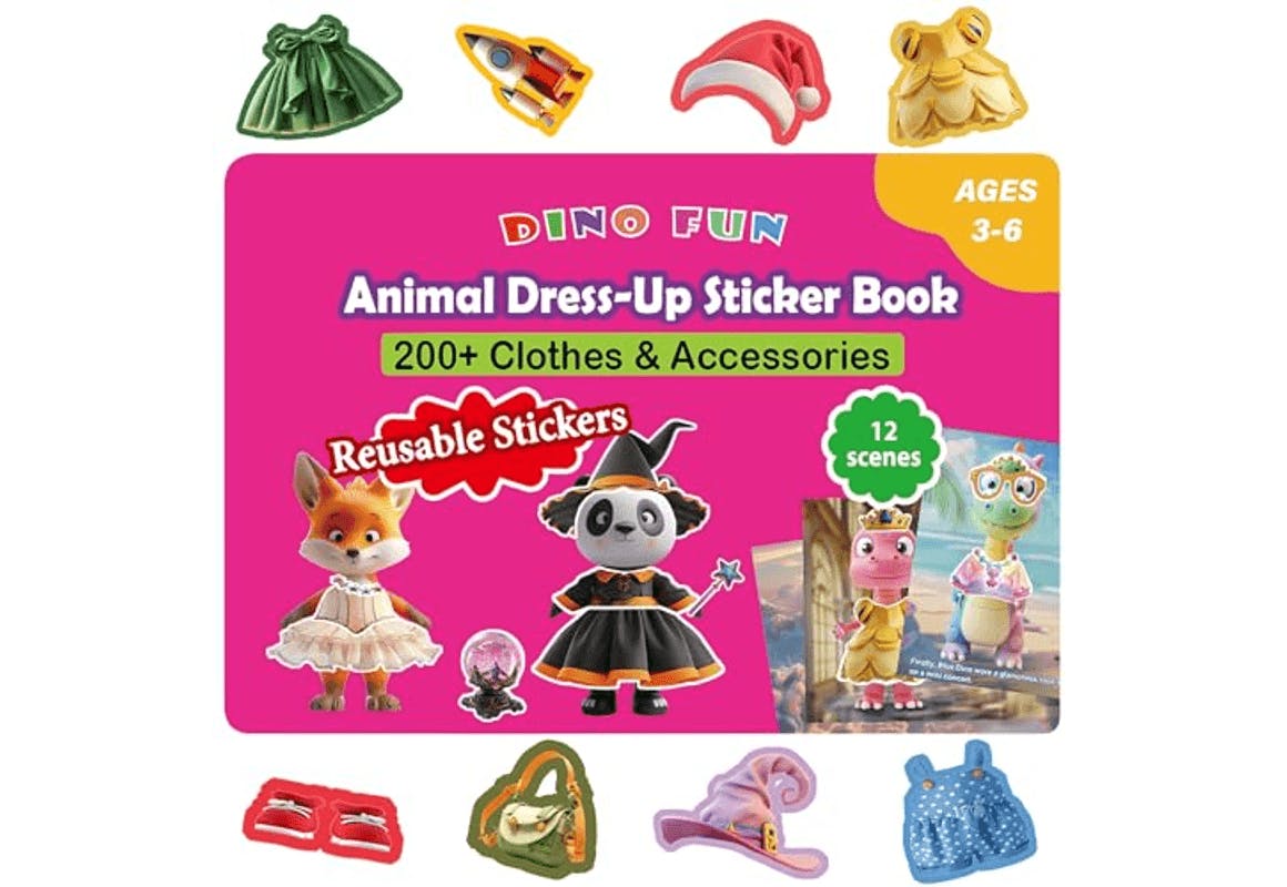 Animal Dress-Up Sticker Book
