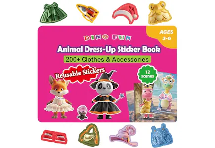 Animal Dress-Up Sticker Book