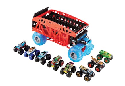 Hot Wheels Monster Trucks Hauler Set