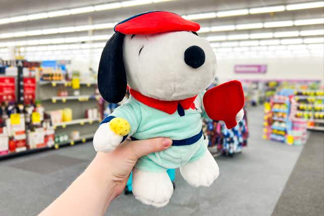 This Pickleball Snoopy Plush Is Trending at CVS — Save $10 on 2  card image