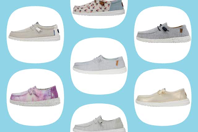 Memorial Day Sale at Hey Dude: $25 Women's Shoes, $27 Toddler Shoes card image