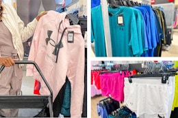 Under Armour hoodies, shorts, shirts