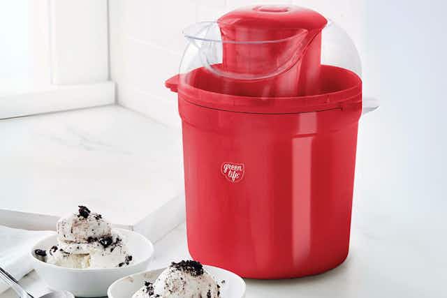Greenlife Scoop Express Ice Cream Maker, Only $27.99 Shipped card image