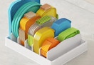colorful lid in an organizer