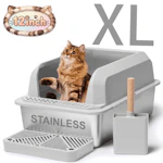 XL Stainless Steel Cat Litter Box