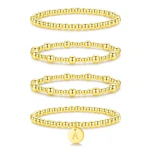 Initial Beaded Bracelet Set