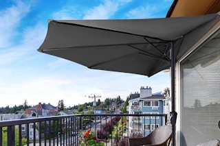 QVC Garden Reflections Half Round Patio Umbrella, 9 ft Feature Image