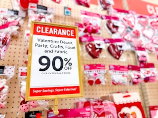 Hobby Lobby Valentine's Day Clearance at 90%
