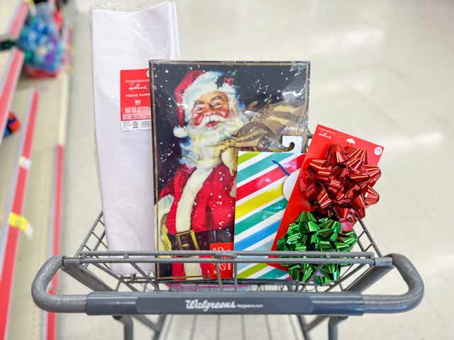Free and (Really) Cheap Gift Bags, Wrapping Paper, and Cards at Walgreens card image