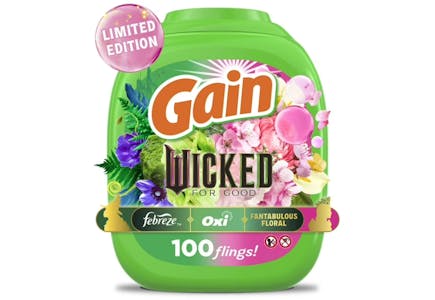 Gain Flings Wicked Detergent Pacs