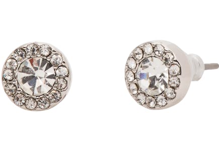 Kate Spade You're A Gem Pave Halo Studs