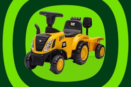 Best Ride on Cars CAT Tractor With Trailer, Only $33.99 Shipped card image