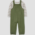 Baby Striped Overall Set