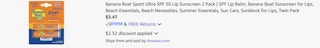 Amazon Banana Boat Sport Ultra Lip Sunscreen 2025