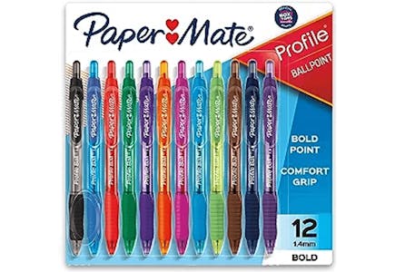 Paper Mate Profile Retractable Ballpoint Pens