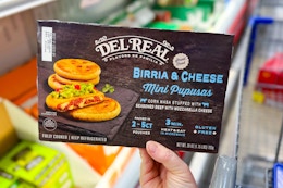 Del Real Foods Mini Birria and Cheese Pupusas, Just $8.98 at Sam's Club card image