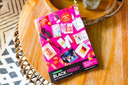 ulta black friday ad on coffee table