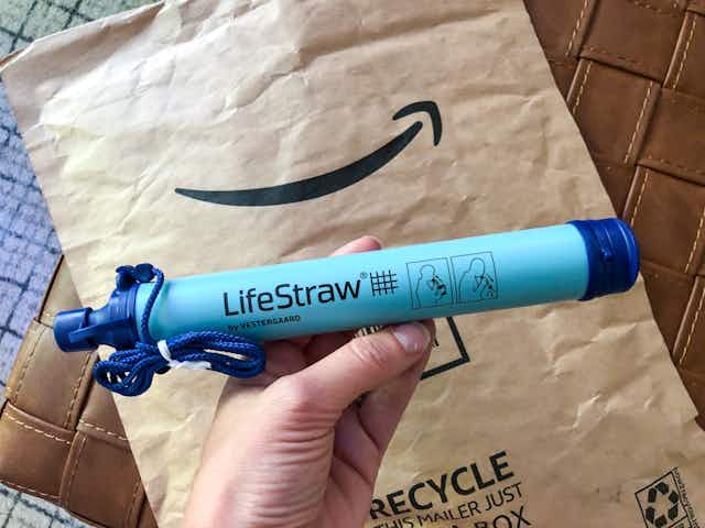 LifeStraw Personal Water Filter, Only $9.88 on Amazon card image