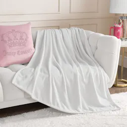 Juicy Couture Plush Throw Blanket
