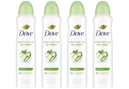 4 Dove Dry Sprays