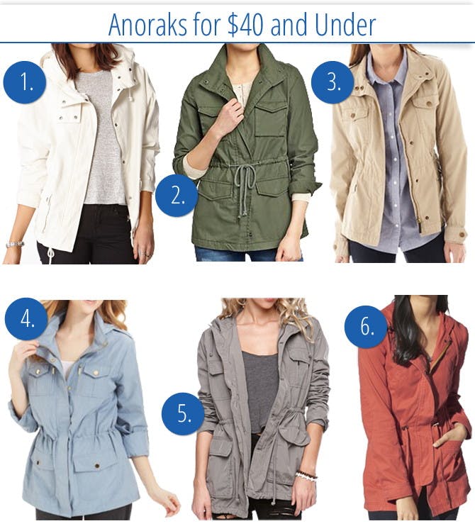 Stylishly Transition Seasons with These Anoraks for $40 and Under - The ...