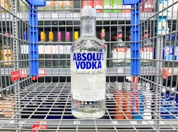 absolut vodka in walmart cart