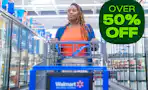 a woman shopping in walmart