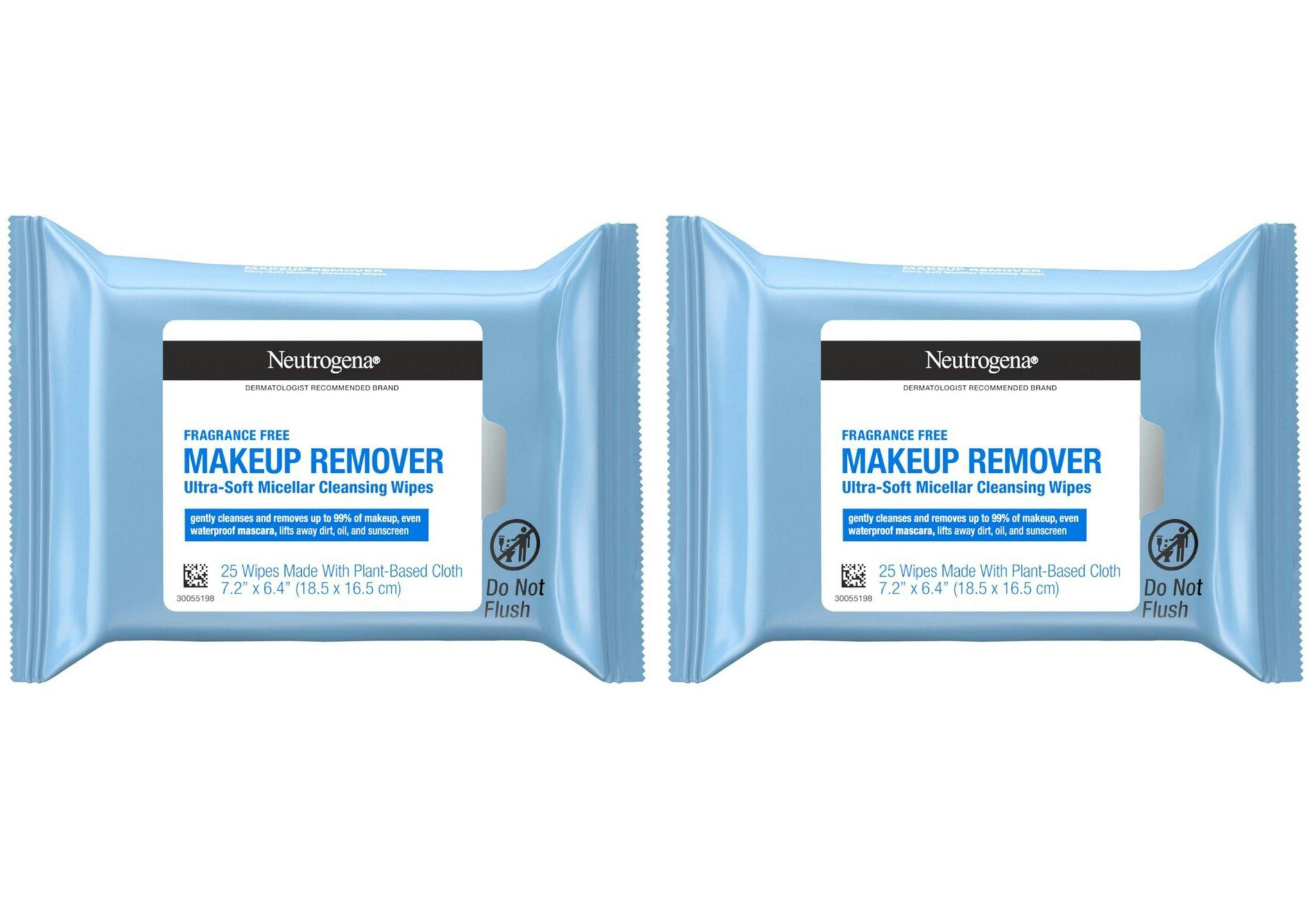 2 Neutrogena Wipe Packs