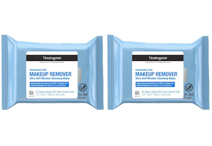 2 Neutrogena Wipe Packs