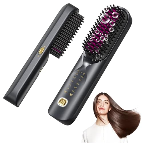 Cordless Hair Straightener Brush
