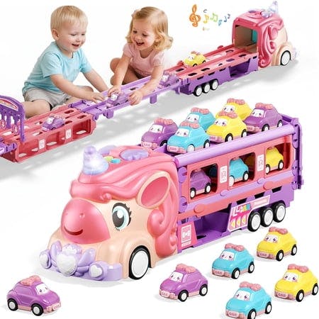 Unicorn Car Toy Set