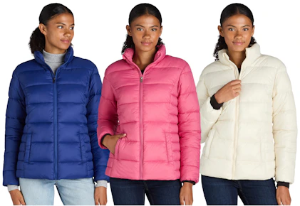 Time and Tru Women's Puffer Jacket