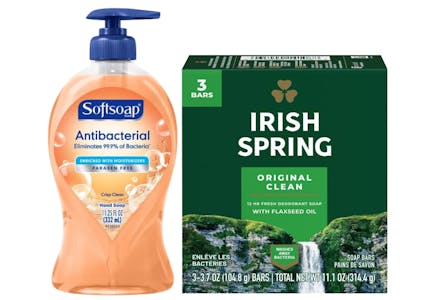 1 Irish Spring + 1 Softsoap