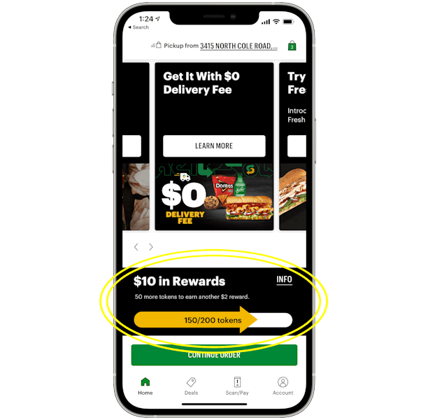 Subway app my way rewardsgraphic